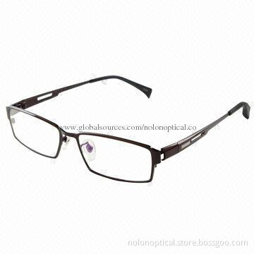 Fashionable Titanium Full Optical Frames Brown Color